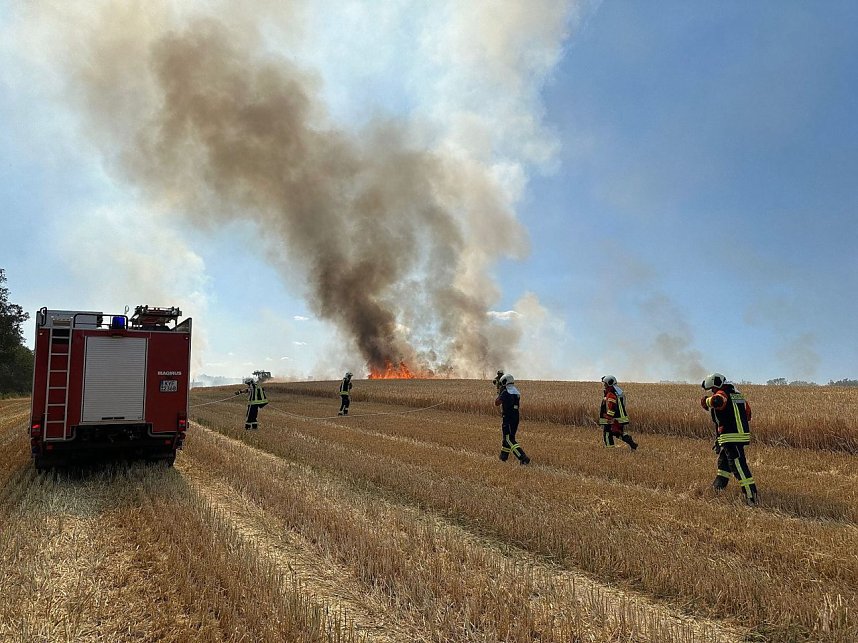 Feldbrand bei Kleinroda