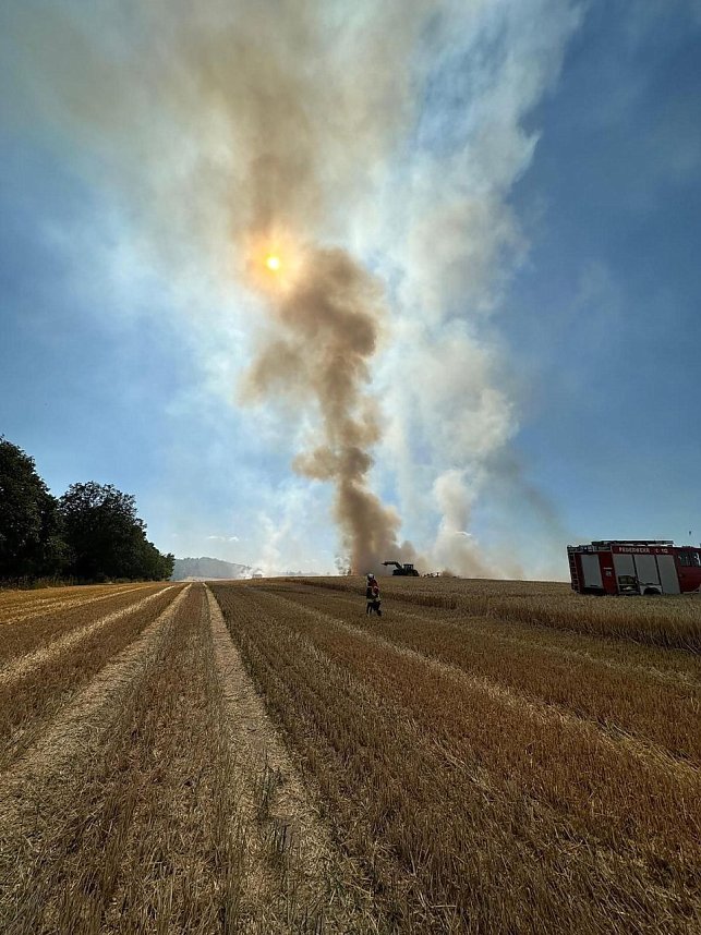 Feldbrand bei Kleinroda