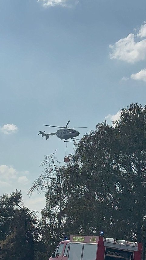 Brand eines Feldes bei Reinsdrof