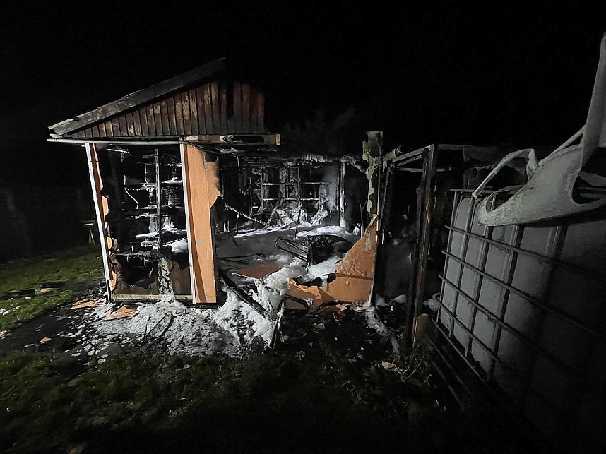 Gartenlabe in Sondershausen-Bebra ausgebrannt