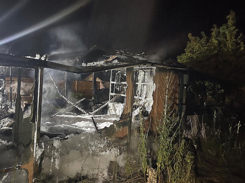 Gartenlabe in Sondershausen-Bebra ausgebrannt