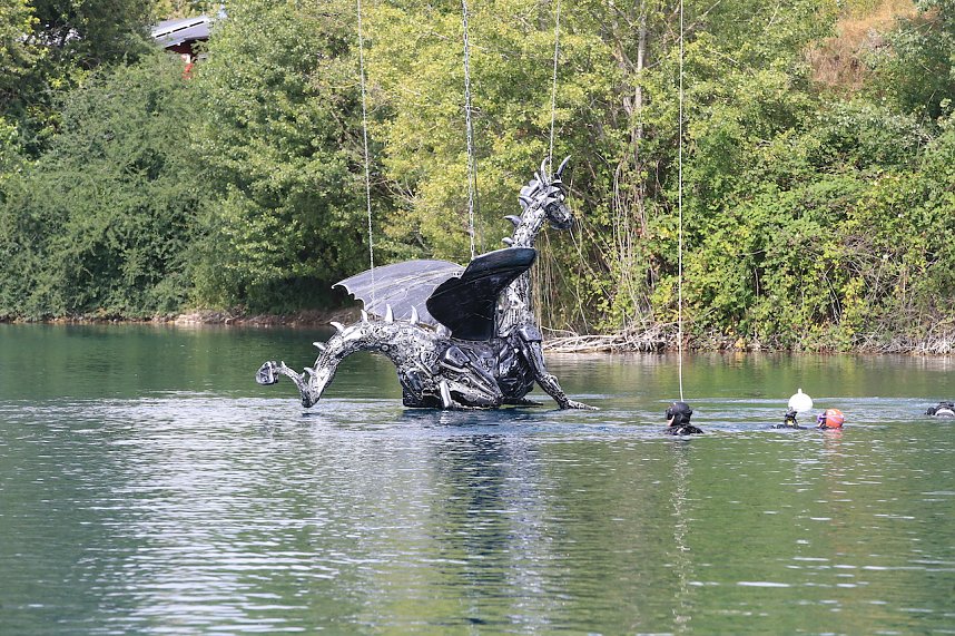 Drachen-Alarm am Sundh&auml;user Kiesteich