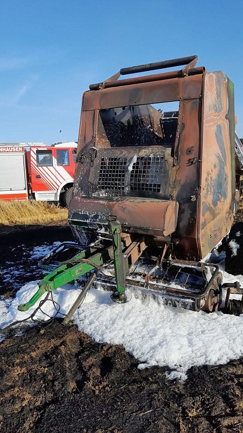 Brand gestern bei Esperstedt