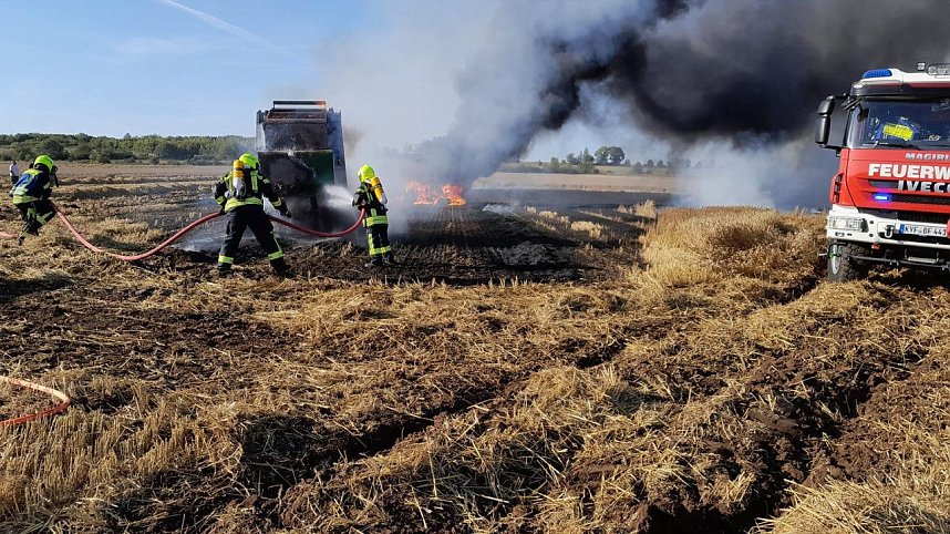 Brand gestern bei Esperstedt