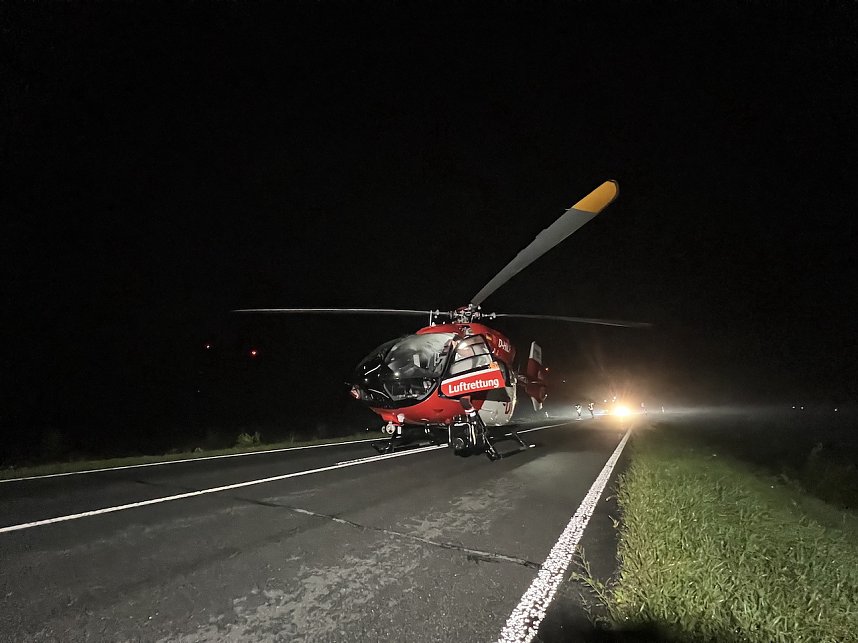 Schwerer Unfall gestern Abend auf der B4