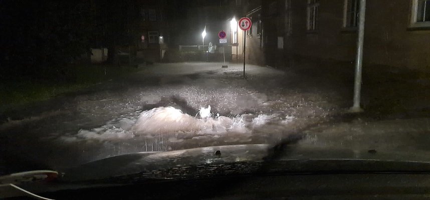 Sch&auml;den der Unwetter gestern und heute Morgen