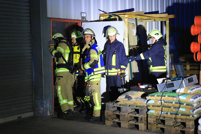 Brand im Baumarkt in der Schachstra&szlig;e in Sondershausen