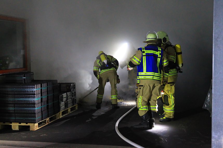 Brand im Baumarkt in der Schachstra&szlig;e in Sondershausen