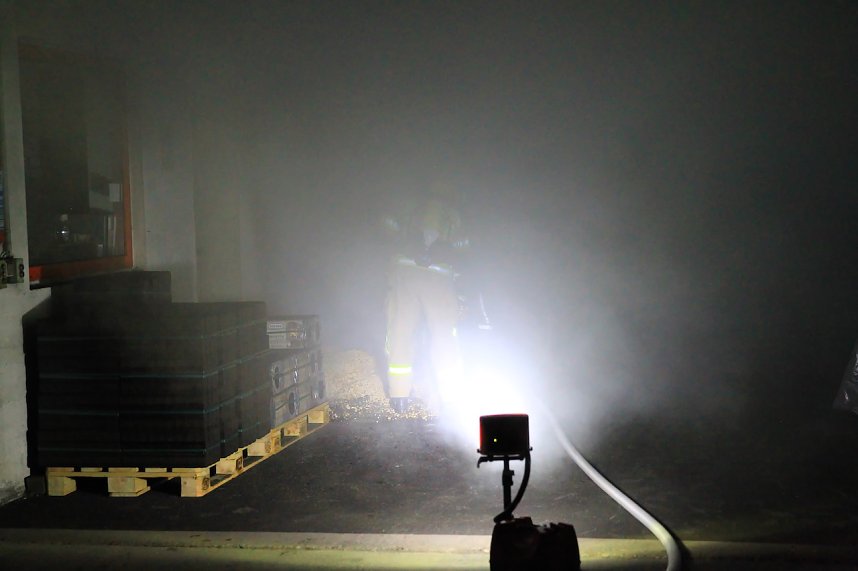 Brand im Baumarkt in der Schachstra&szlig;e in Sondershausen