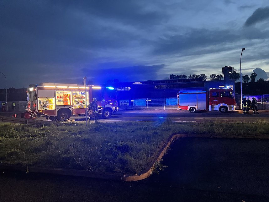 Brand im Baumarkt in der Schachstra&szlig;e in Sondershausen