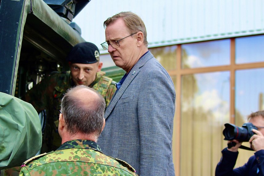 Ministerpr&auml;sident Ramelow zu Besuch in der Kyffh&auml;user Kaserne