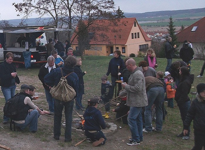 Vom Osterfeuer Bad Frankenhausen