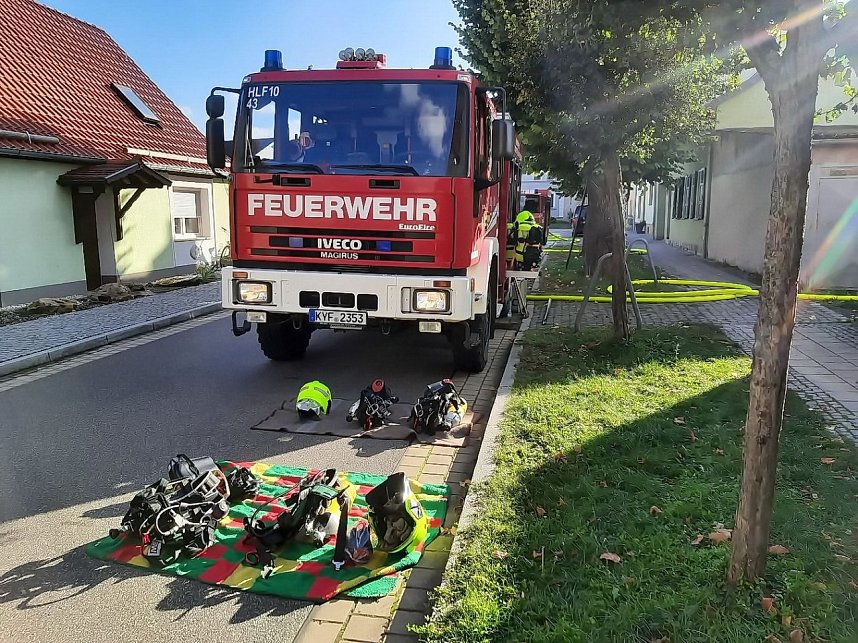 Schuppenbrand in Heldrungen