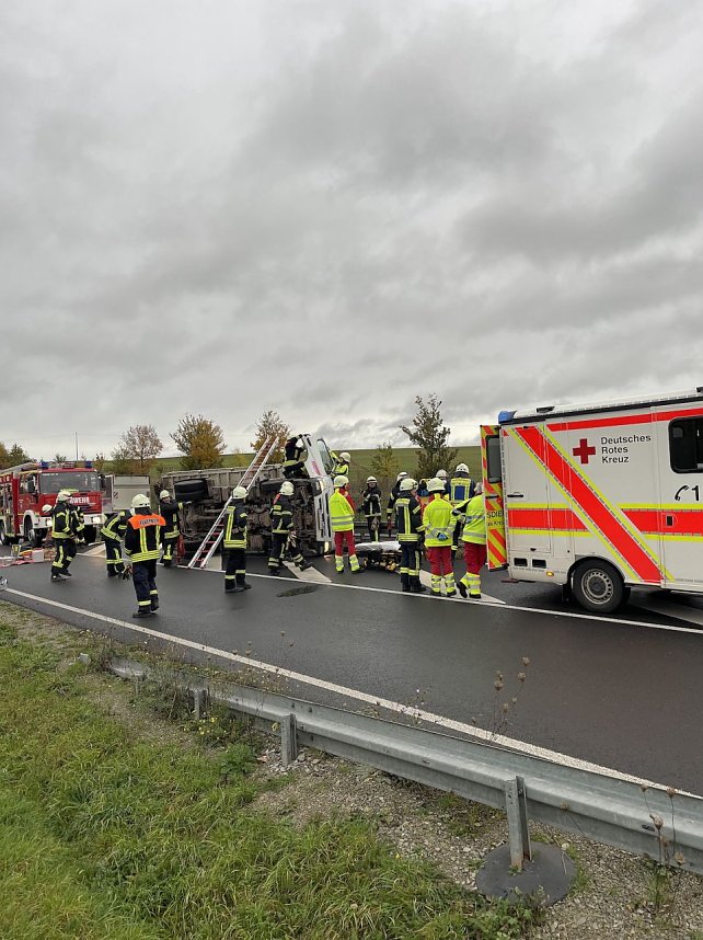 Unfall auf dem Autobahnzubringer