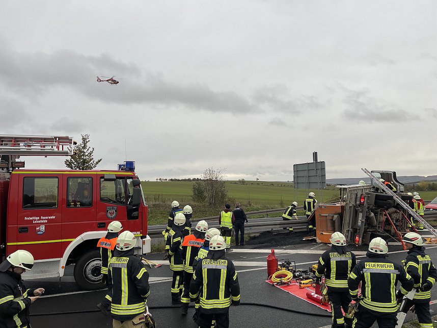 Unfall auf dem Autobahnzubringer