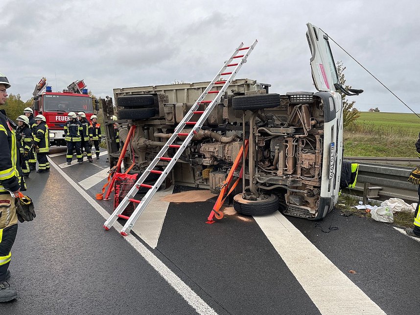 Unfall auf dem Autobahnzubringer