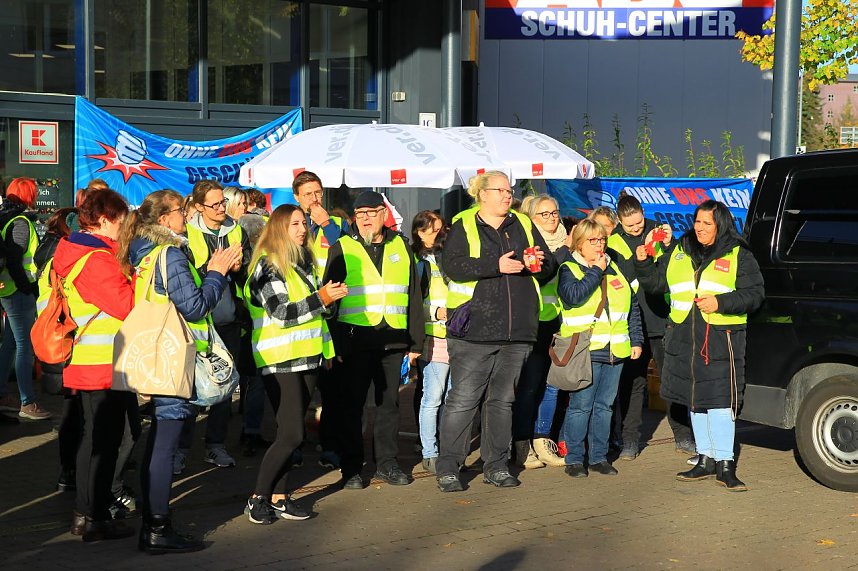 Arbeitskampf bei Kaufland in Sondershausen