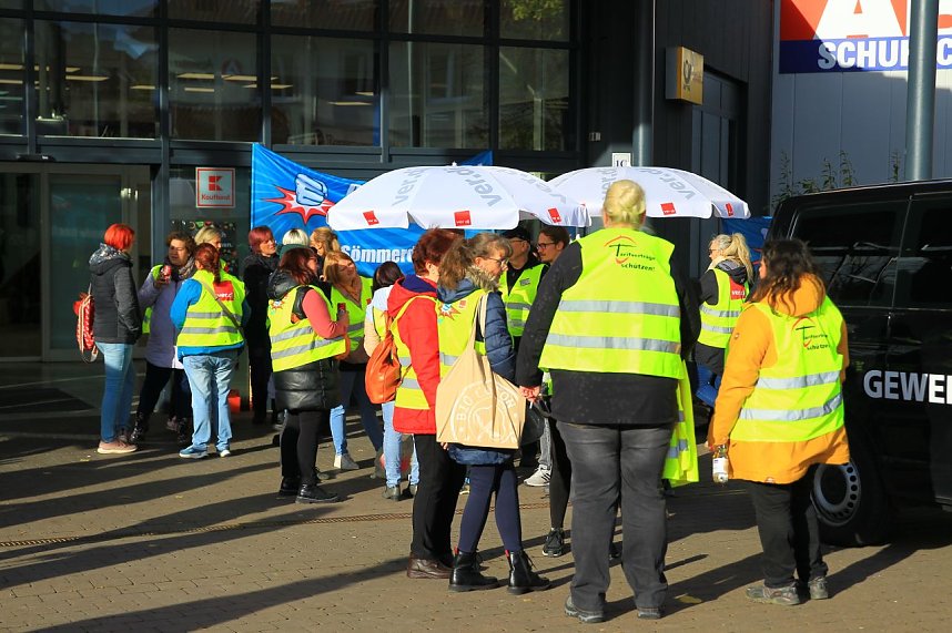 Arbeitskampf bei Kaufland in Sondershausen
