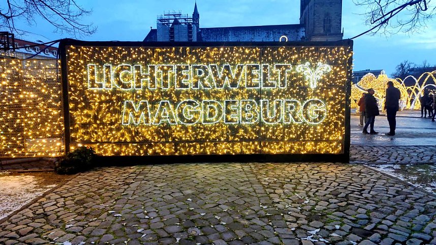 Peter Blei unterwegs in Magdeburg