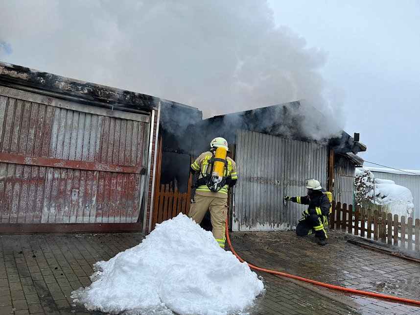 Garagenbrand in Thalebra