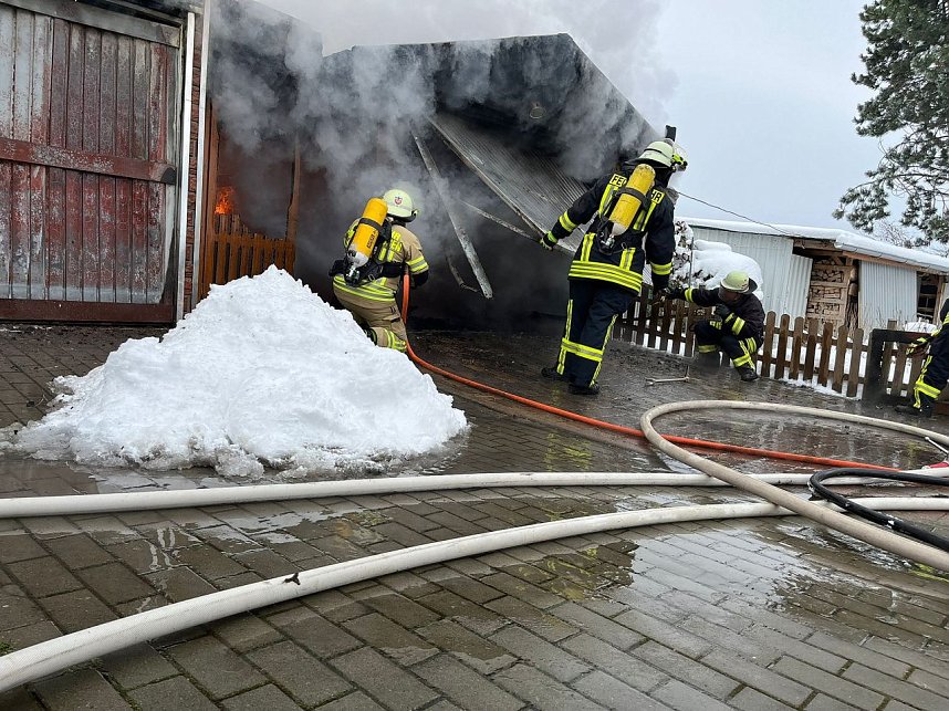 Garagenbrand in Thalebra