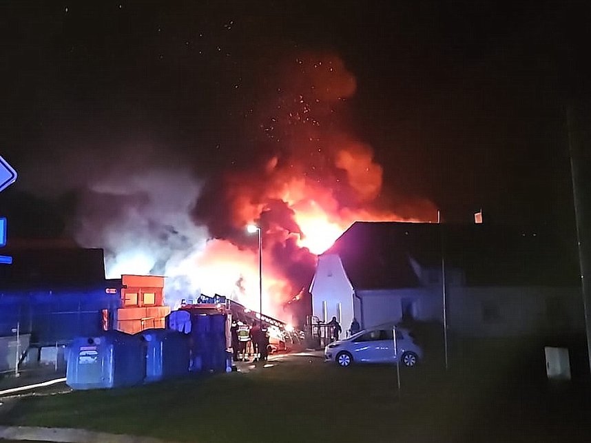 Feuer heute Morgen in Bebra