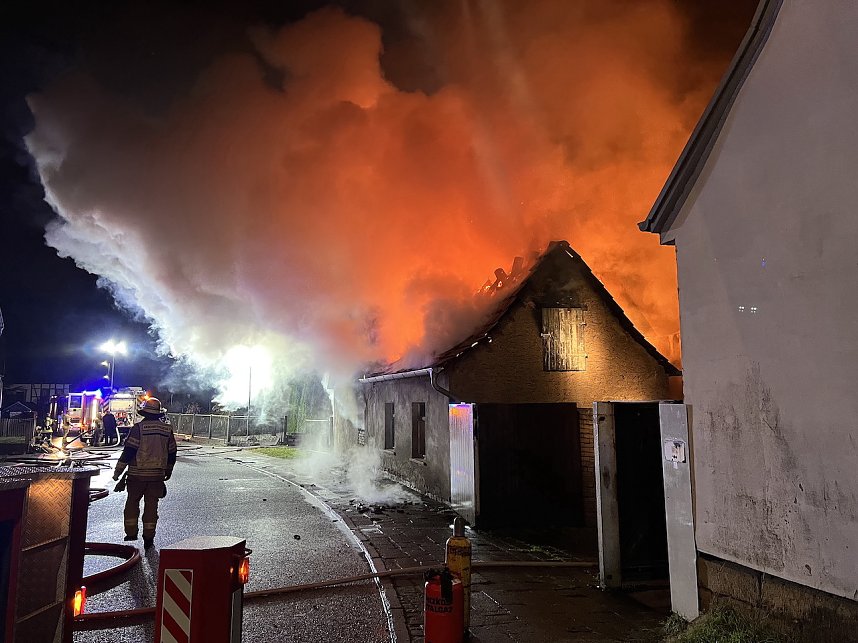 Feuer heute Morgen in Bebra