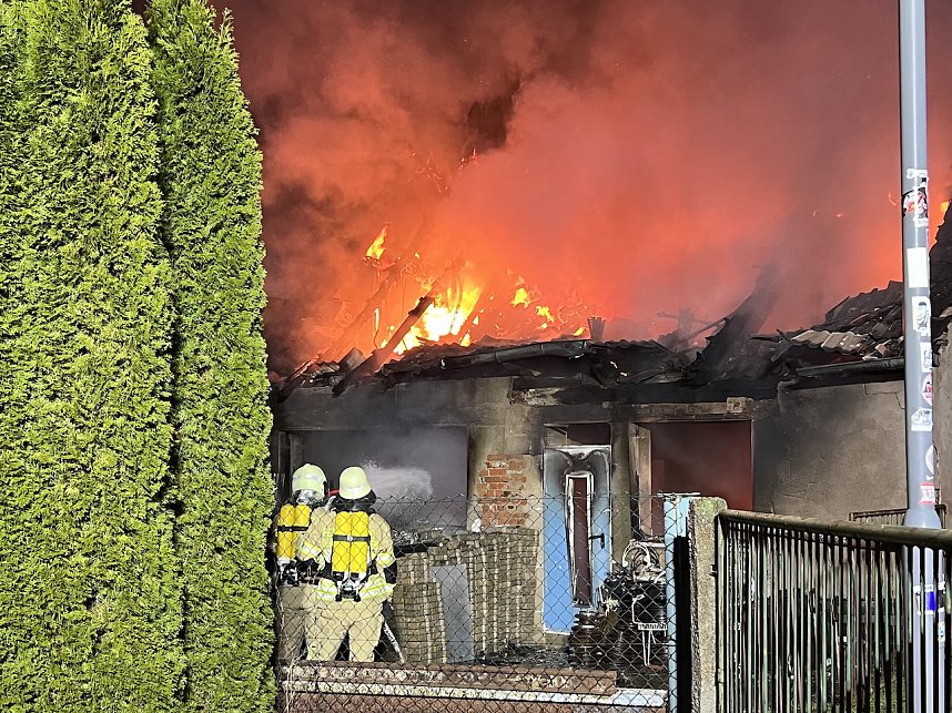 Feuer heute Morgen in Bebra