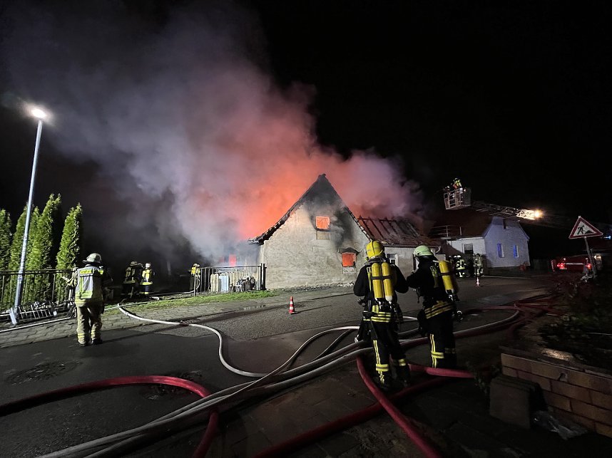 Feuer heute Morgen in Bebra