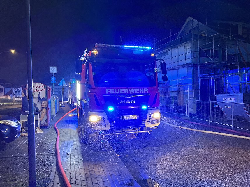 Feuer heute Morgen in Bebra