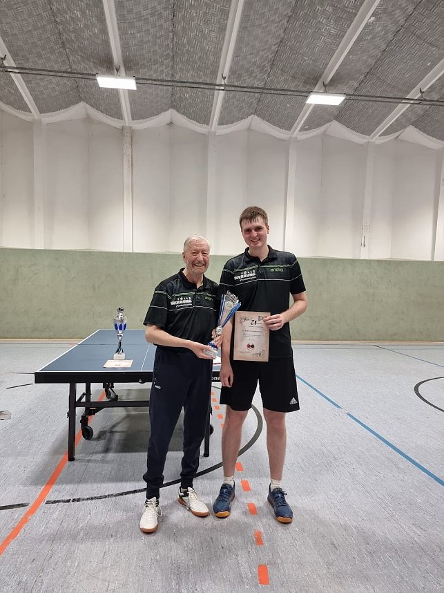 Kyffh&auml;userkreispokalfinale -SV Elektro Sondershausen Julian Peter, Klaus Werner Wagner