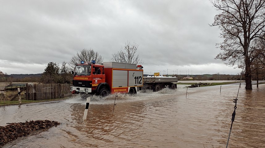 Wassermassen in Windehausen, Dezember 2023
