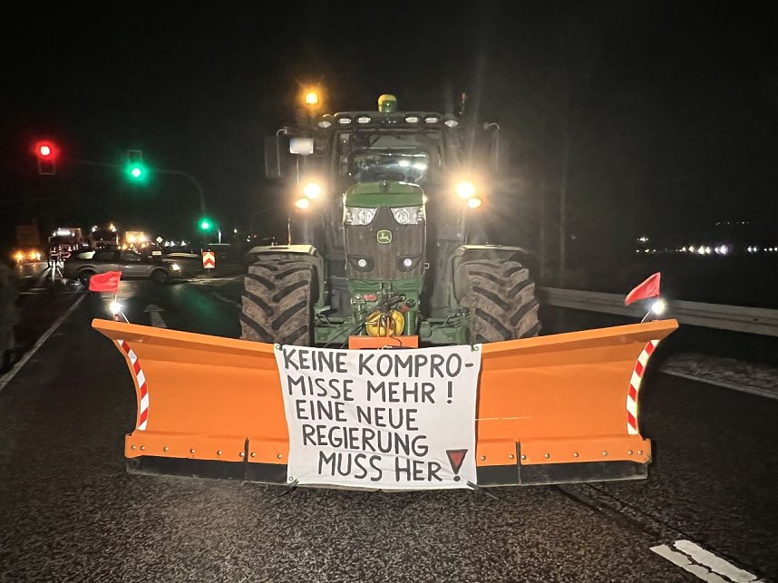 Bauernprotest bei Bleicherode
