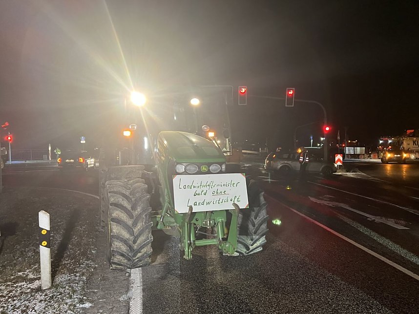 Bauernprotest bei Bleicherode