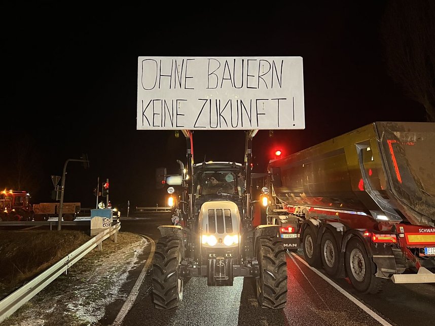Bauernprotest bei Bleicherode