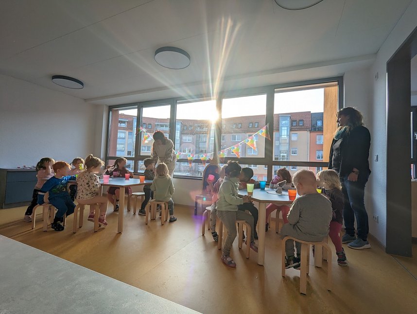 Erster Tag in der Kita Schlossparkspatzen