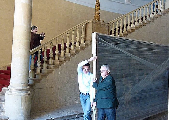 Ankunft Stade-Gem&auml;lde