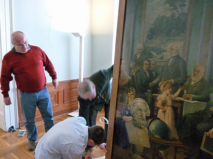 Ankunft Stade-Gem&auml;lde