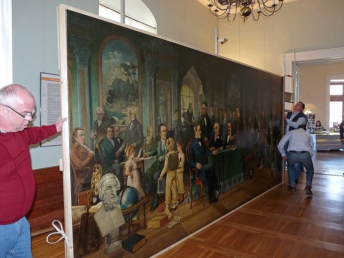 Ankunft Stade-Gem&auml;lde