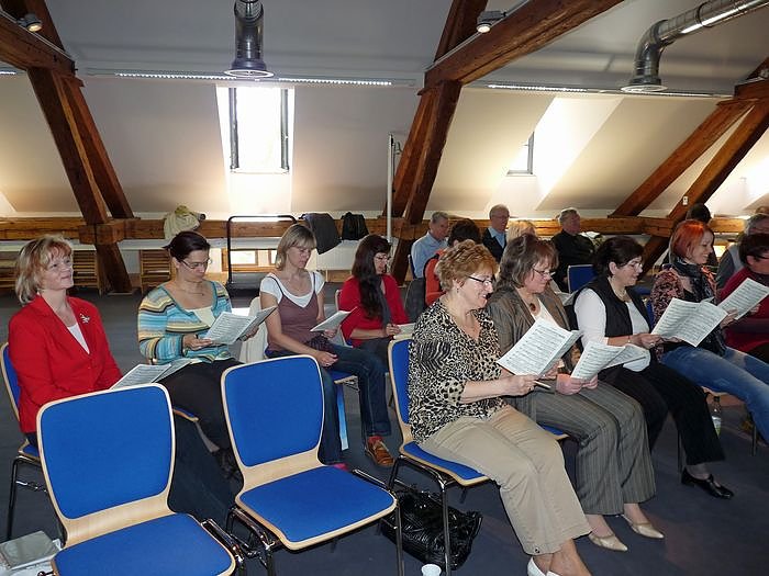 Chorprobe f&uuml;r Jubil&auml;um