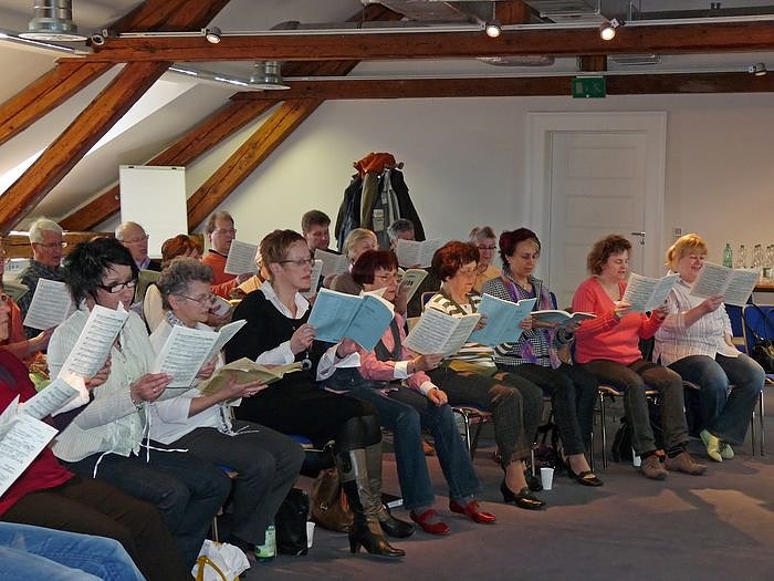 Chorprobe f&uuml;r Jubil&auml;um