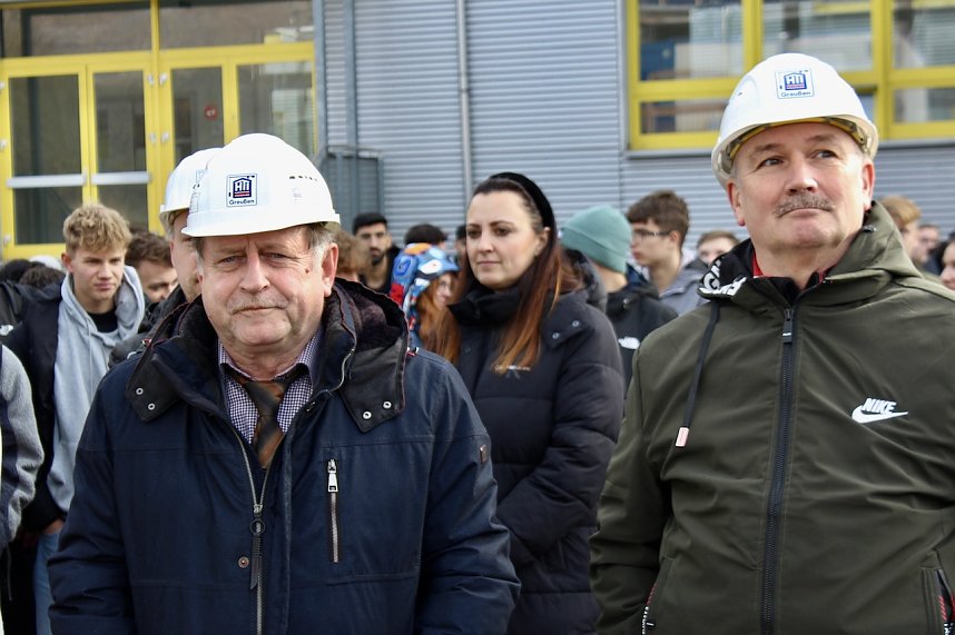 Richtfest f&uuml;r den Anbau zum Berufsschulcampus des Staatlichen Berufsschulzentrums II im Kyffh&auml;userkreis 