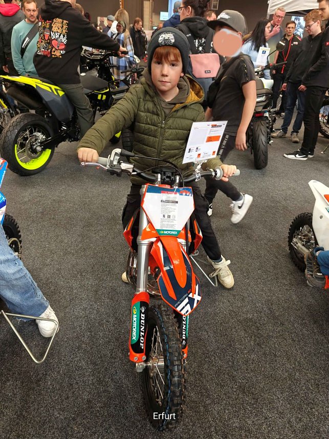 Peter Blei unterwegs auf der Motorradmesse