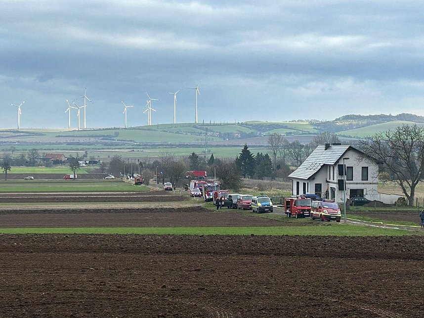 Brand und L&ouml;scharbeiten in Heldrungen