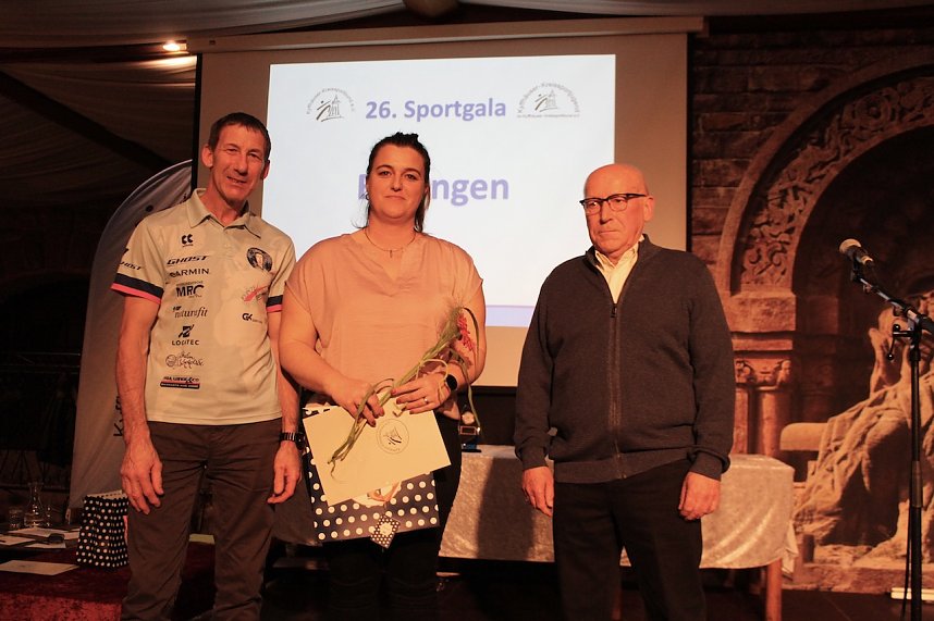 26. Kyffh&auml;user Sportgala im Burghof auf dem Kyffh&auml;user. Gewinner des Ehrenamtspreises