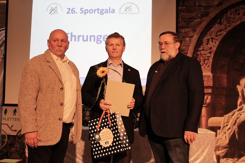 26. Kyffh&auml;user Sportgala im Burghof auf dem Kyffh&auml;user. Gewinner des Ehrenamtspreises