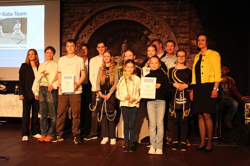 26. Kyffh&auml;user Sportgala auf dem Burghof am Kyffh&auml;user. Ehrung der Sportlerinnen und Sportler