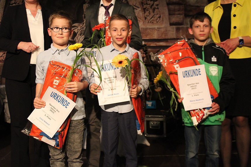 26. Kyffh&auml;user Sportgala auf dem Burghof am Kyffh&auml;user. Ehrung der Sportlerinnen und Sportler