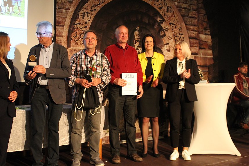 26. Kyffh&auml;user Sportgala auf dem Burghof am Kyffh&auml;user. Ehrung der Sportlerinnen und Sportler