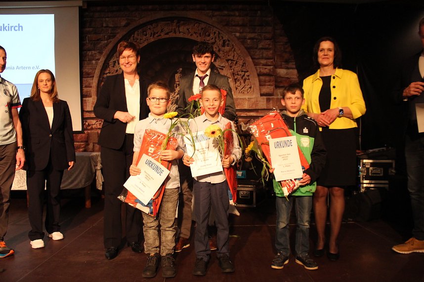 26. Kyffh&auml;user Sportgala auf dem Burghof am Kyffh&auml;user. Ehrung der Sportlerinnen und Sportler